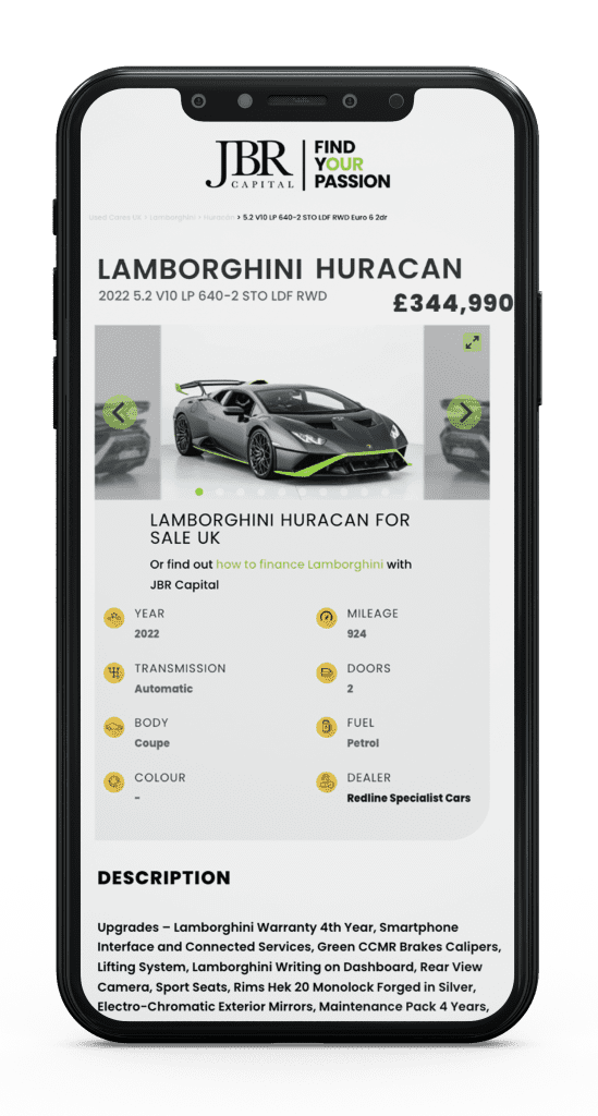 Supercar finance