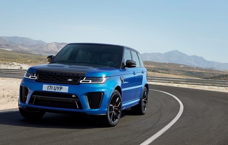 Range Rover Sport SVR - image courtesy of Land Rover